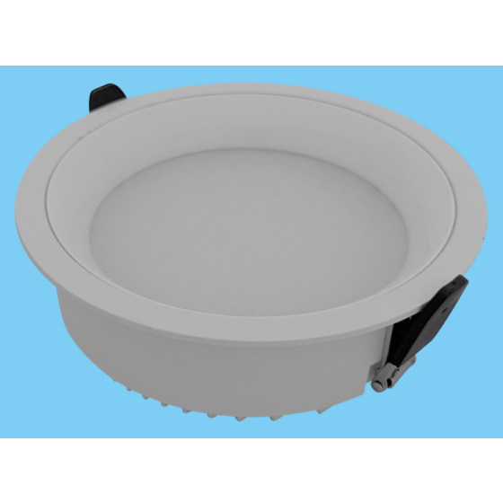 LED Recessed Downlight 6W-40W Die-Cast Aluminum Isolated Driver 120lm/W RA≥80 CE